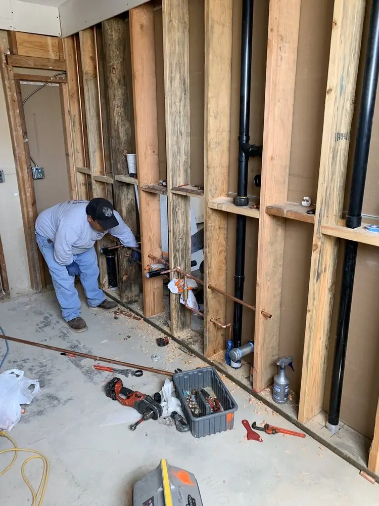 Commercial rough-in plumbing for Gas Line Repair in Saugus